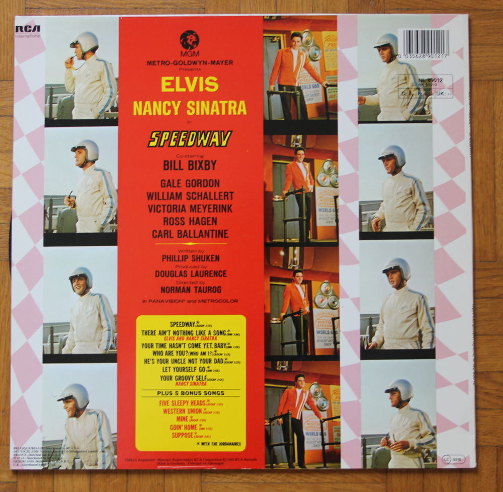 Vinyle ELVIS Speedway
33 T CD et vinyles
