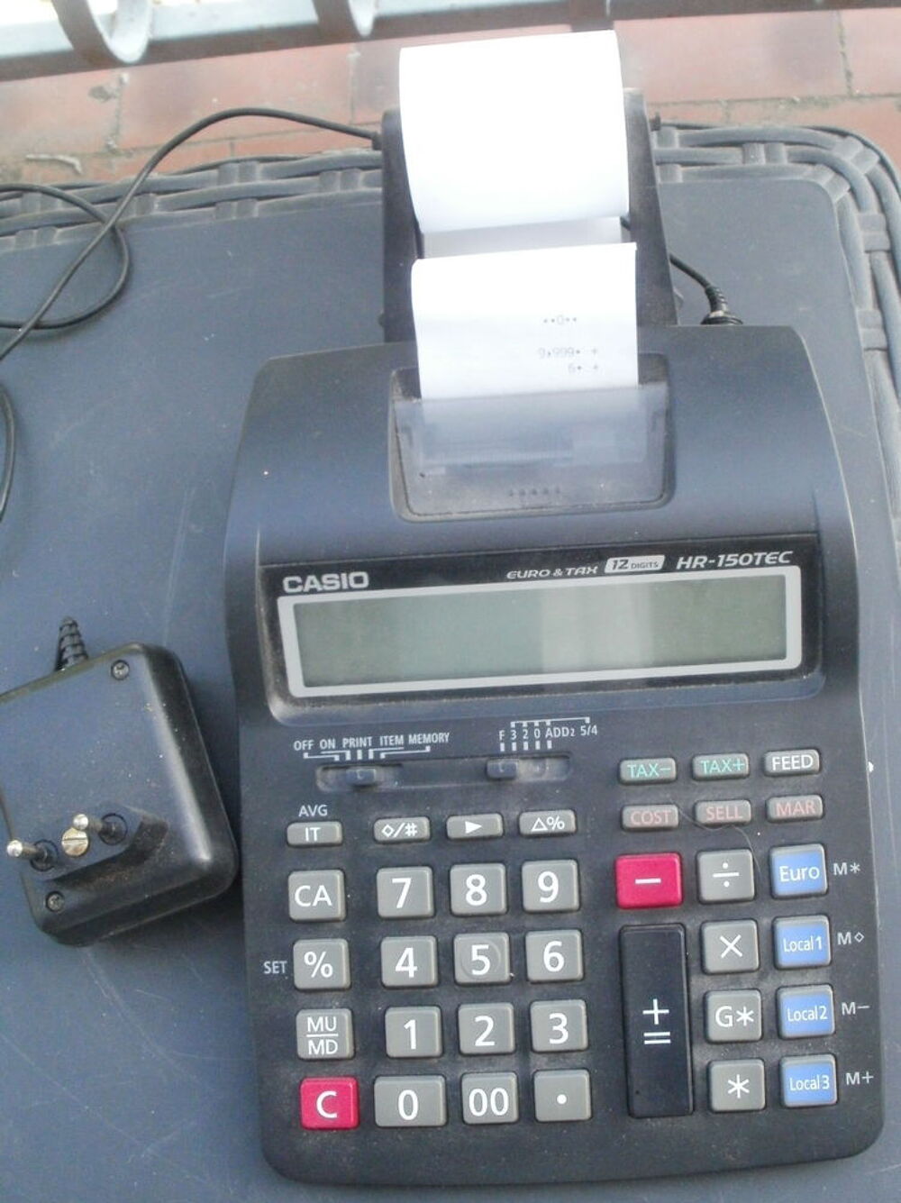 Calculatrice de bureau CASIO HR 150TEC +adaptateur Matriel informatique