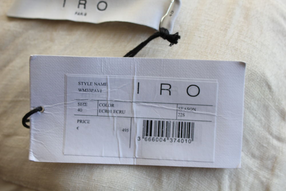 Robe ivoire IRO T.40 mod&egrave;le PAVI Vtements