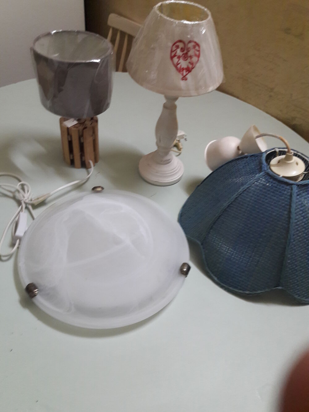 Lot de 4 luminaires D�coration