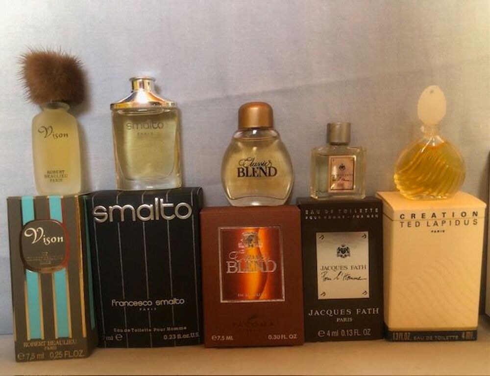 Collection de Miniatures de parfums - ann&eacute;es 70-90 