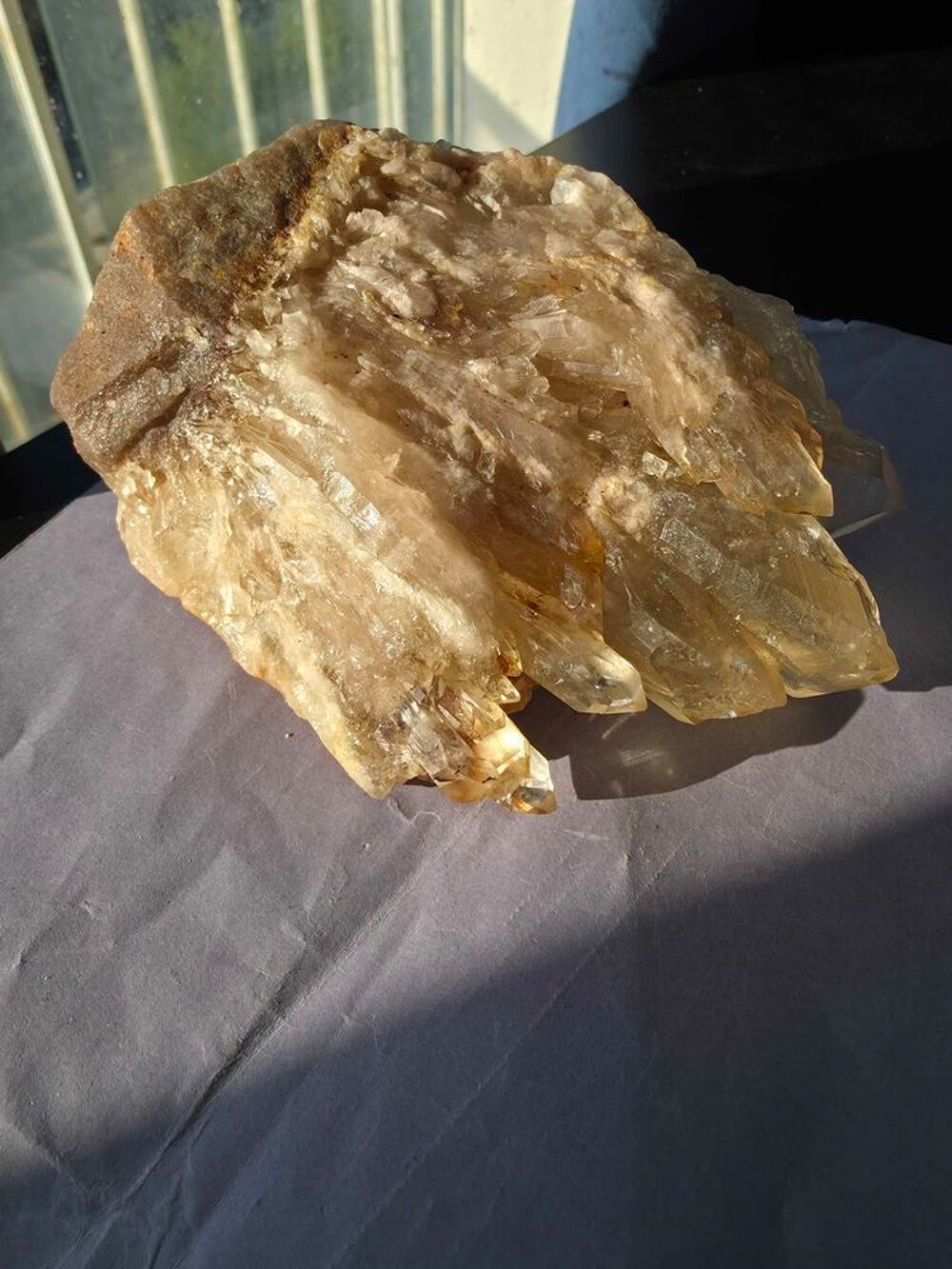 Magnifique Citrine Naturelle de Kolwezi(RDC)-Sp&eacute;cimen de Collection 708g 