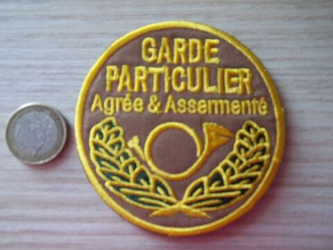écusson poitrine garde particulier homologué rond 0 Valognes (50)