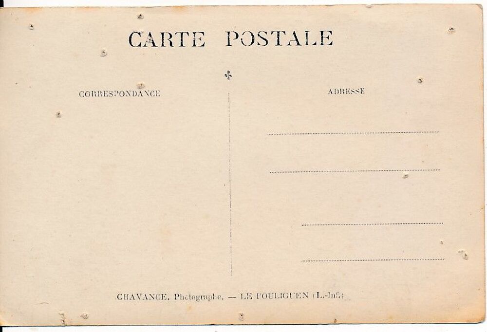 CPA PHOTO LE POULIGUEN Commerce Boulangerie Patisserie 