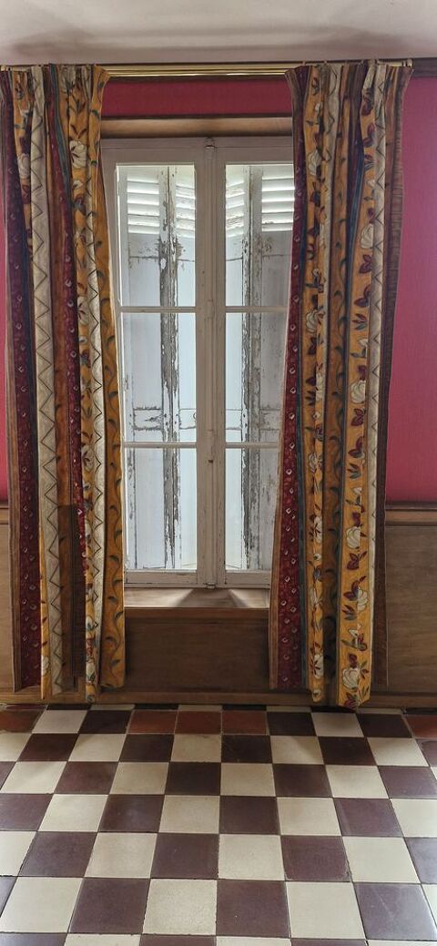 6 paires de double rideaux en coton Hauteur 260cm 420 Saint-Pierre-les-�tieux (18)
