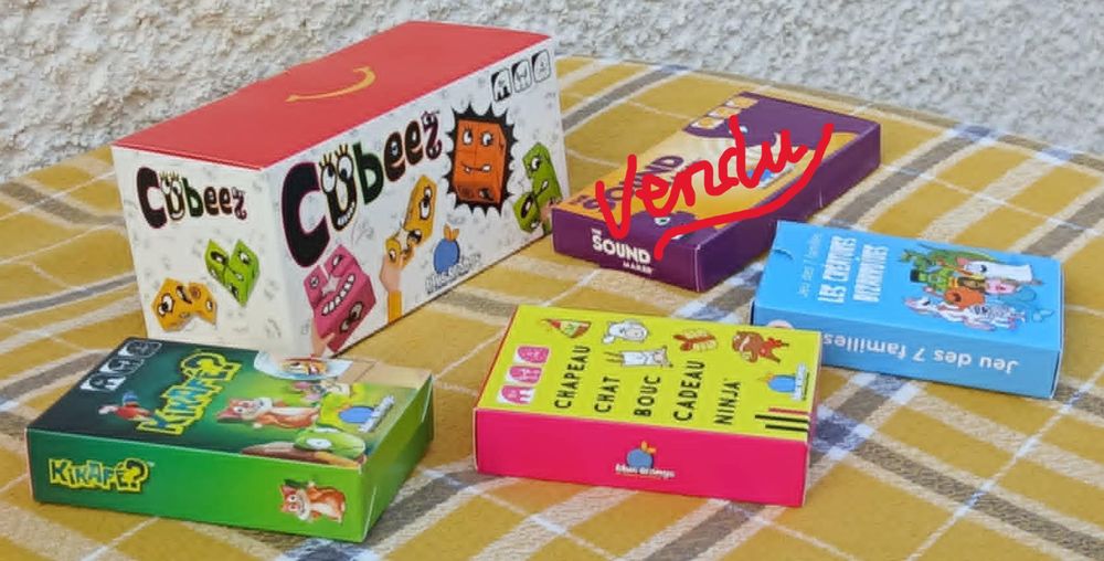 Lot de 4 Jeux de Soci&eacute;t&eacute; Ludiques et Dynamiques - Neuf Jeux / jouets