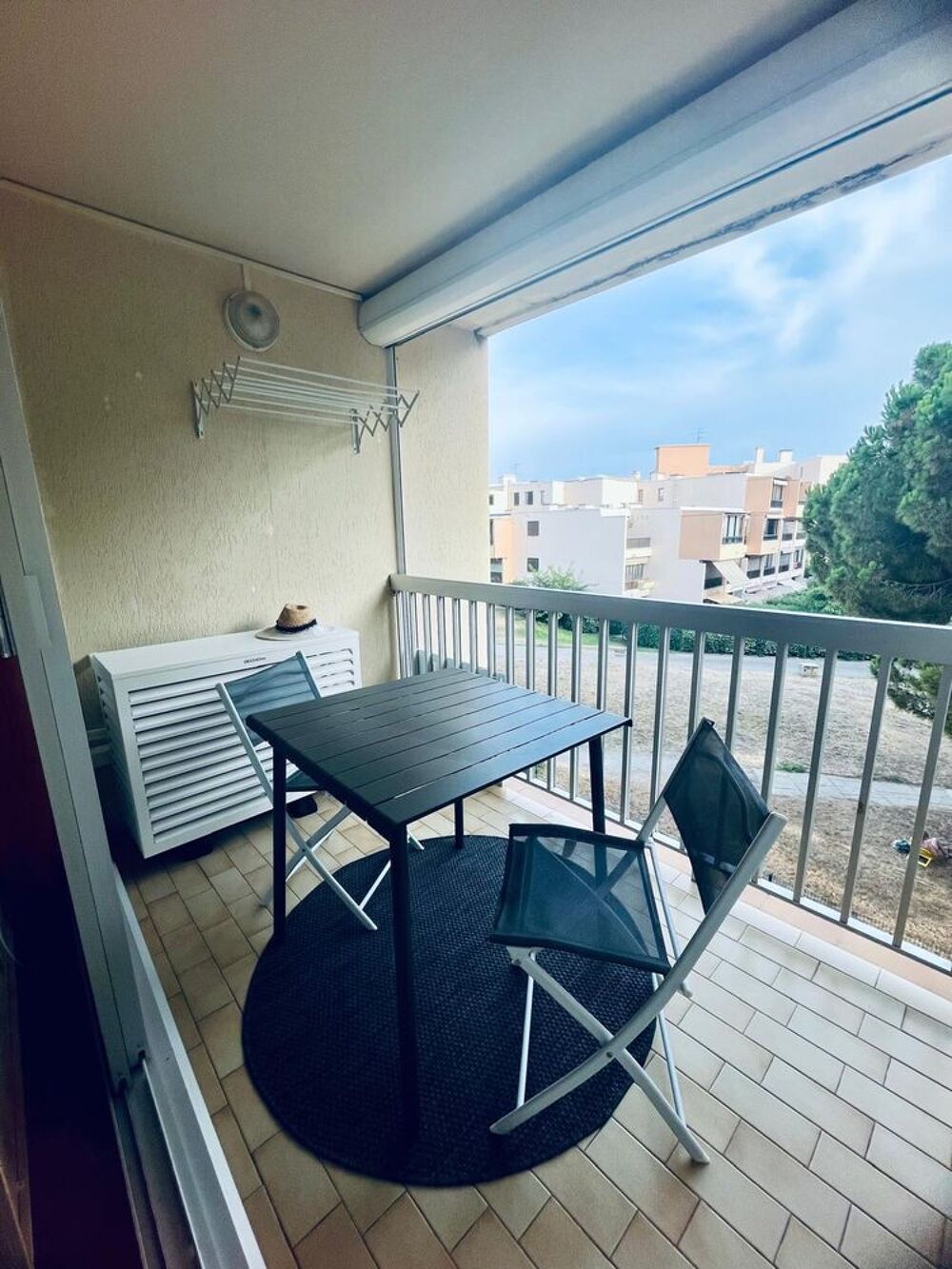 Vente Appartement T2 lumineux 35 m²  Plein sud  Balcon Vue parc Garage Le grau-du-roi