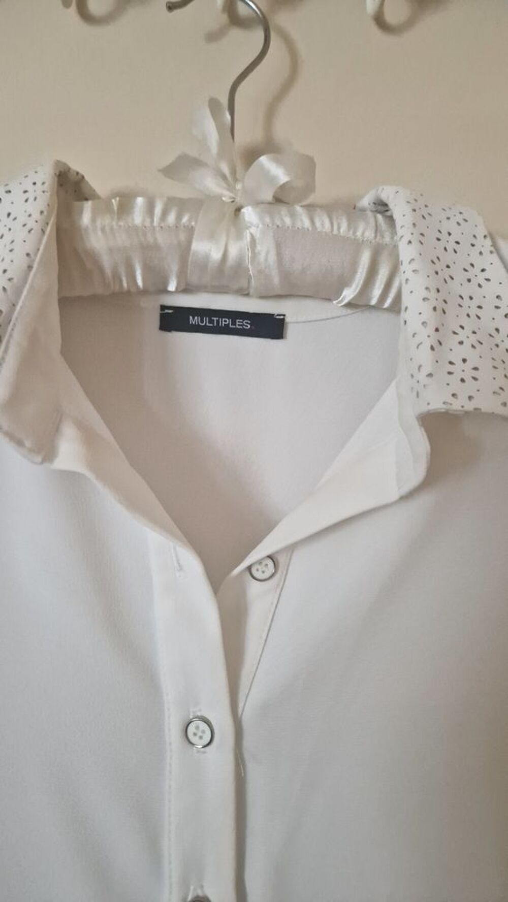 El&eacute;gant chemisier blanc marque multiples Vêtements