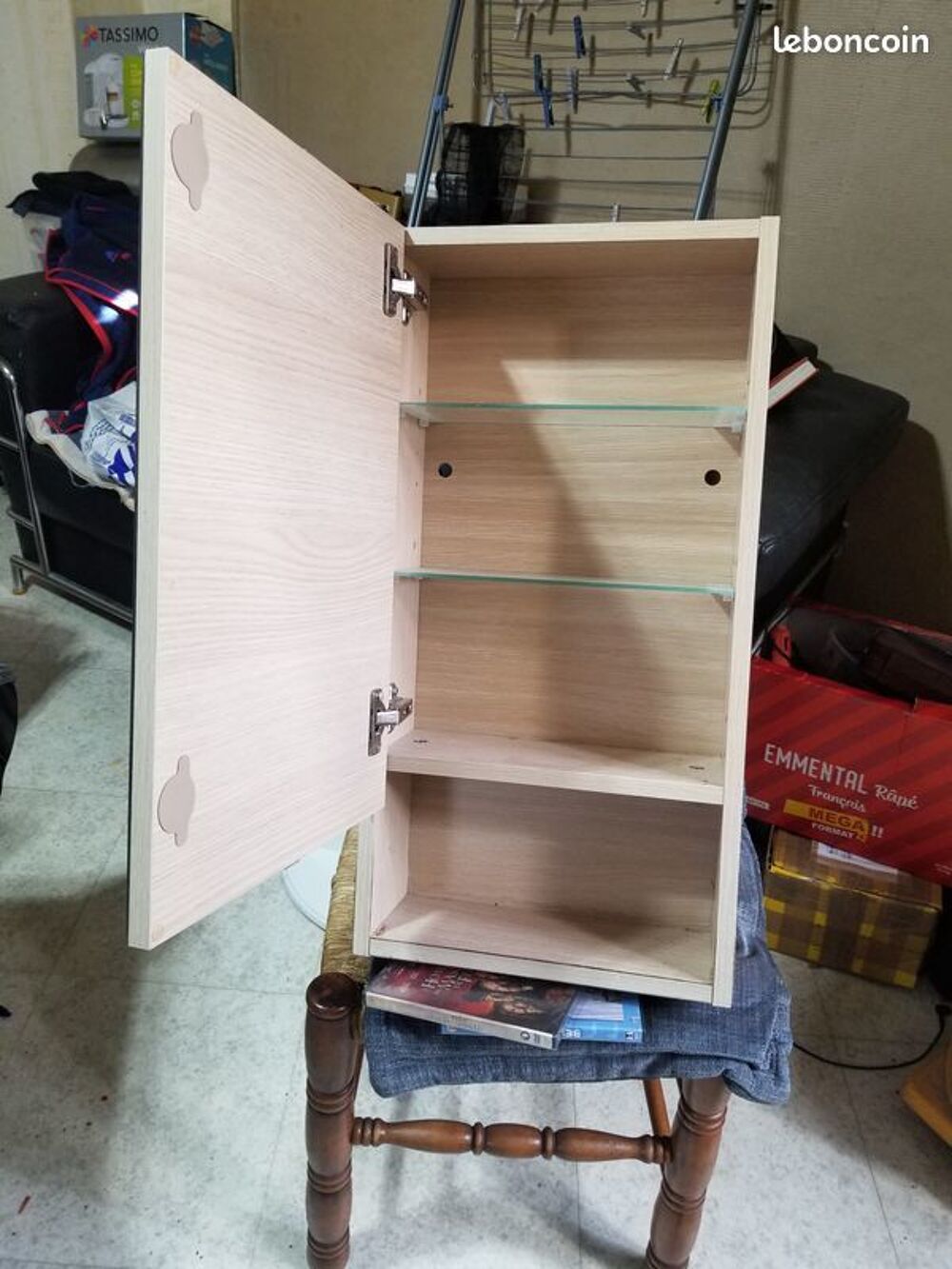 Petite armoire de salle de bain porte avec miroir Meubles