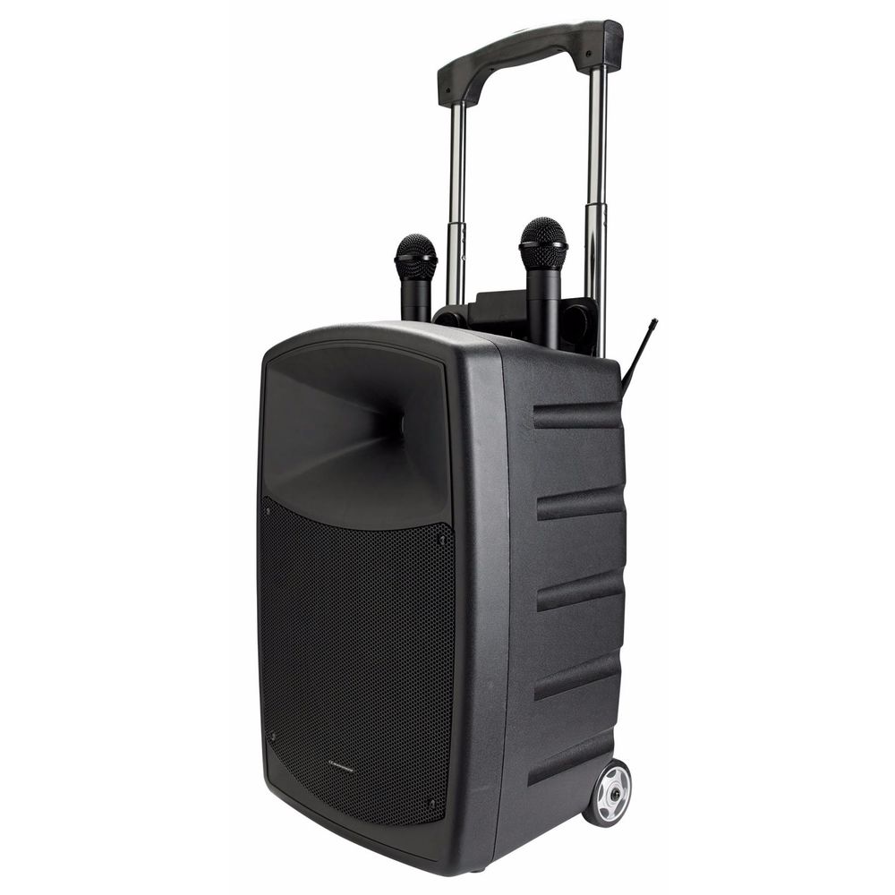 Sono Portable Karaok&eacute; Audiophony Combo CR12A avec 2 micros Audio et hifi