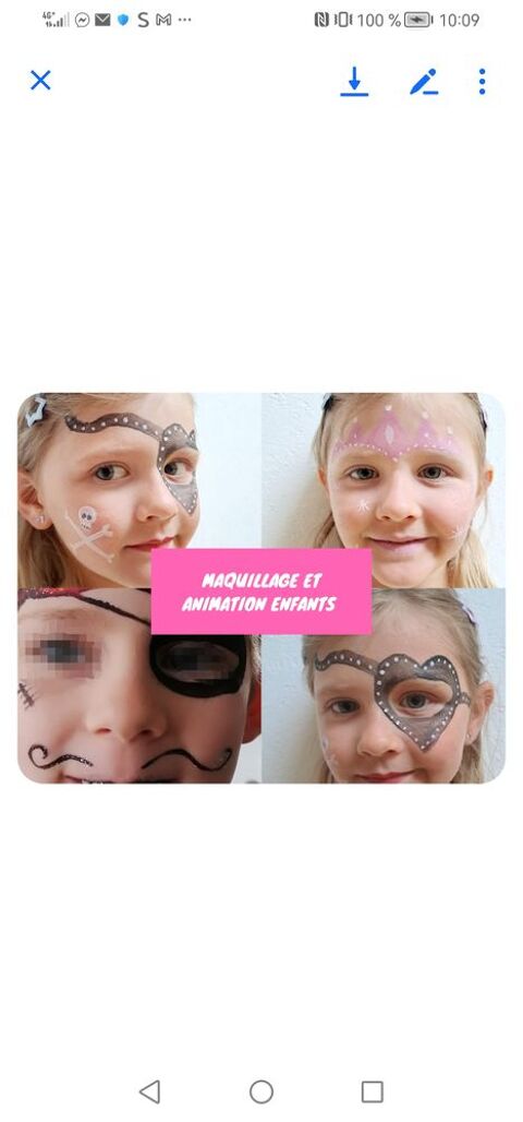 Maquillage / Animation enfant 0 77148 Salins