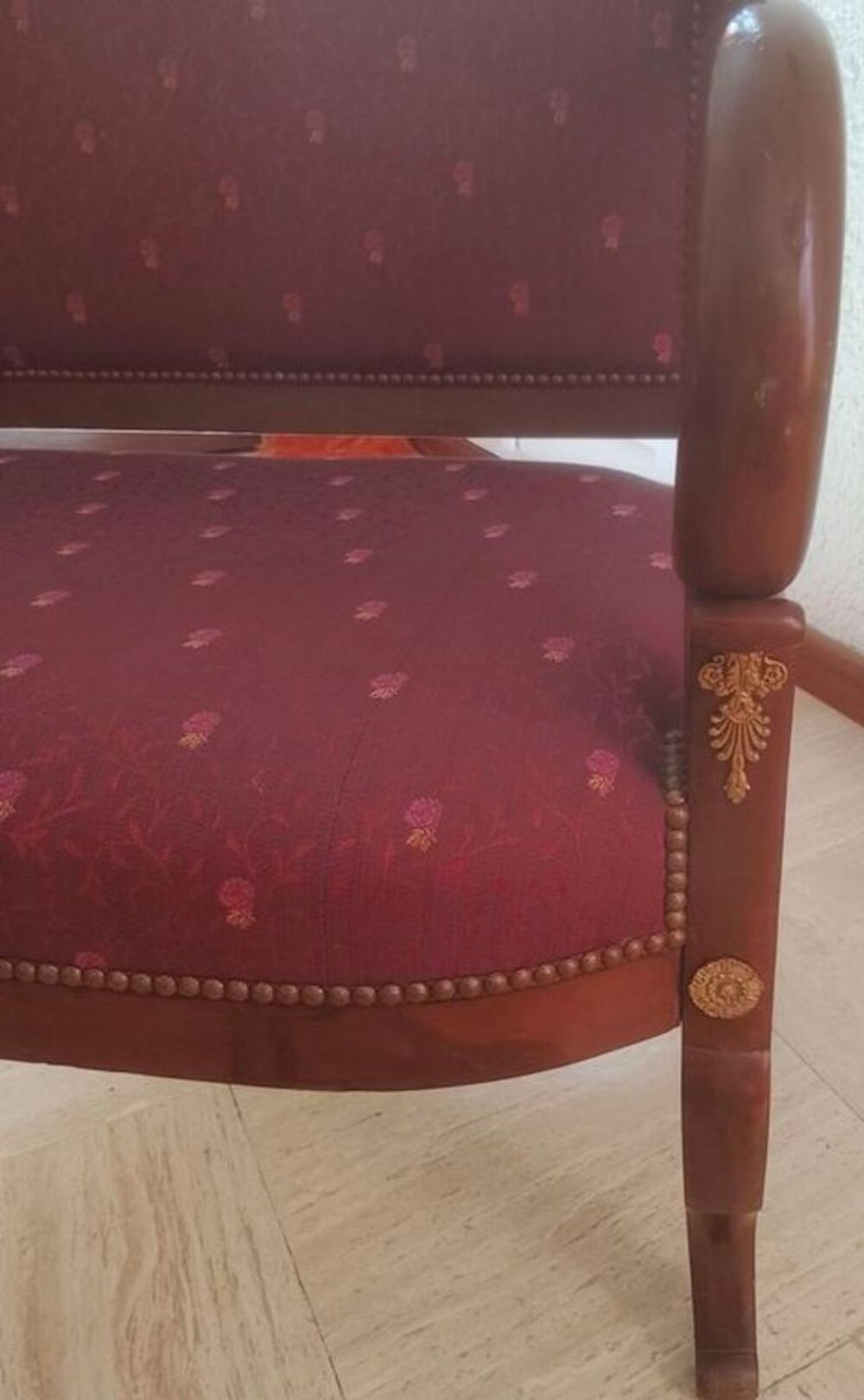 Banquette Empire r&eacute;nov&eacute;e Meubles