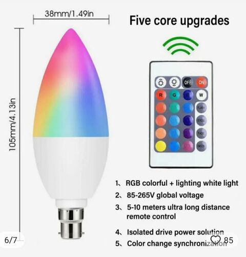 Ampoules led multicolore neuve avec t�l�commande 10 Lan�on-Provence (13)