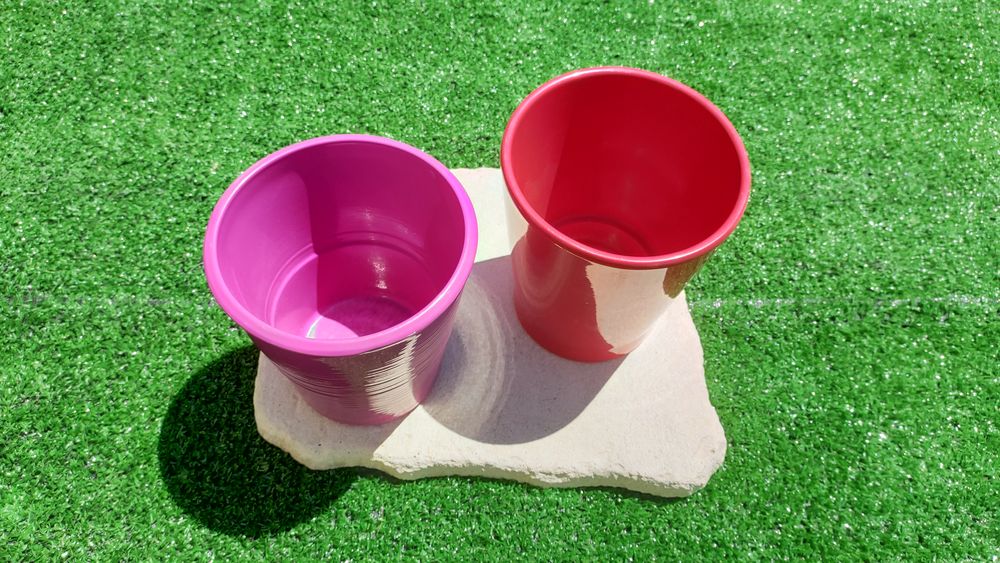 Lots de 3 Pots de Fleurs en Terre Cuite Jardin