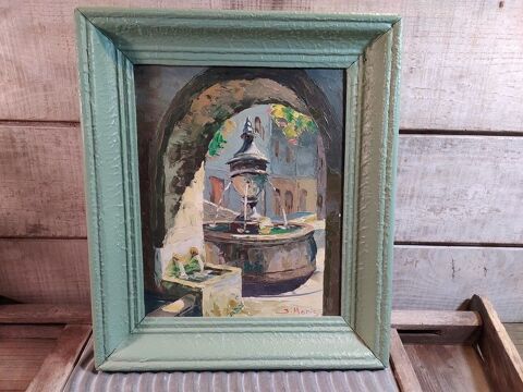 Tableau Fontaine du Village Saint Paul de Vence 70 Loches (37)