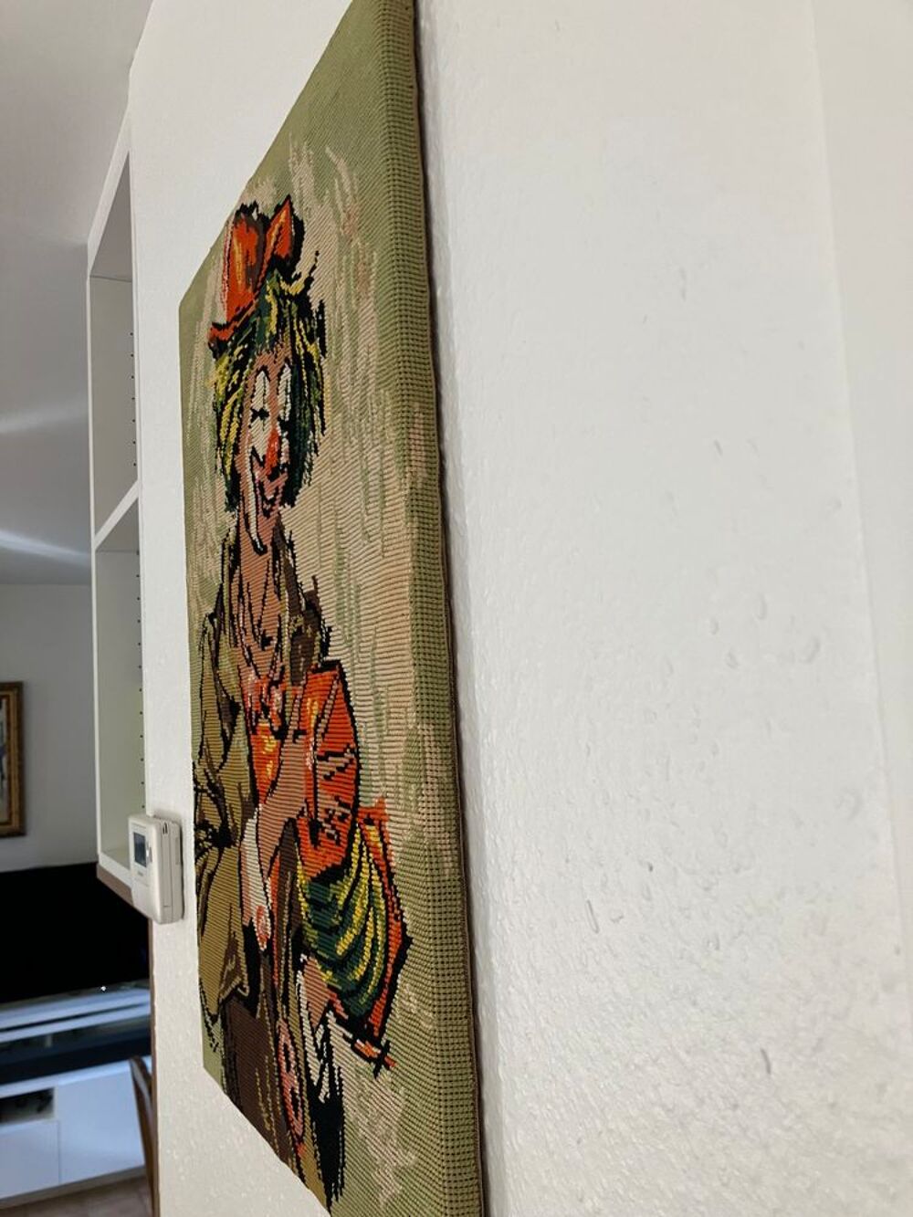 2 Tableaux clowns canevas Décoration
