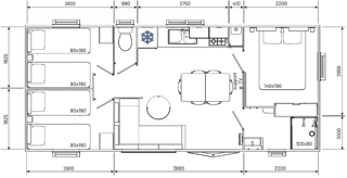 Vente Autre Mobile home 2022 3 ch + pergola sur terrasse fermée Saint-hilaire-de-riez