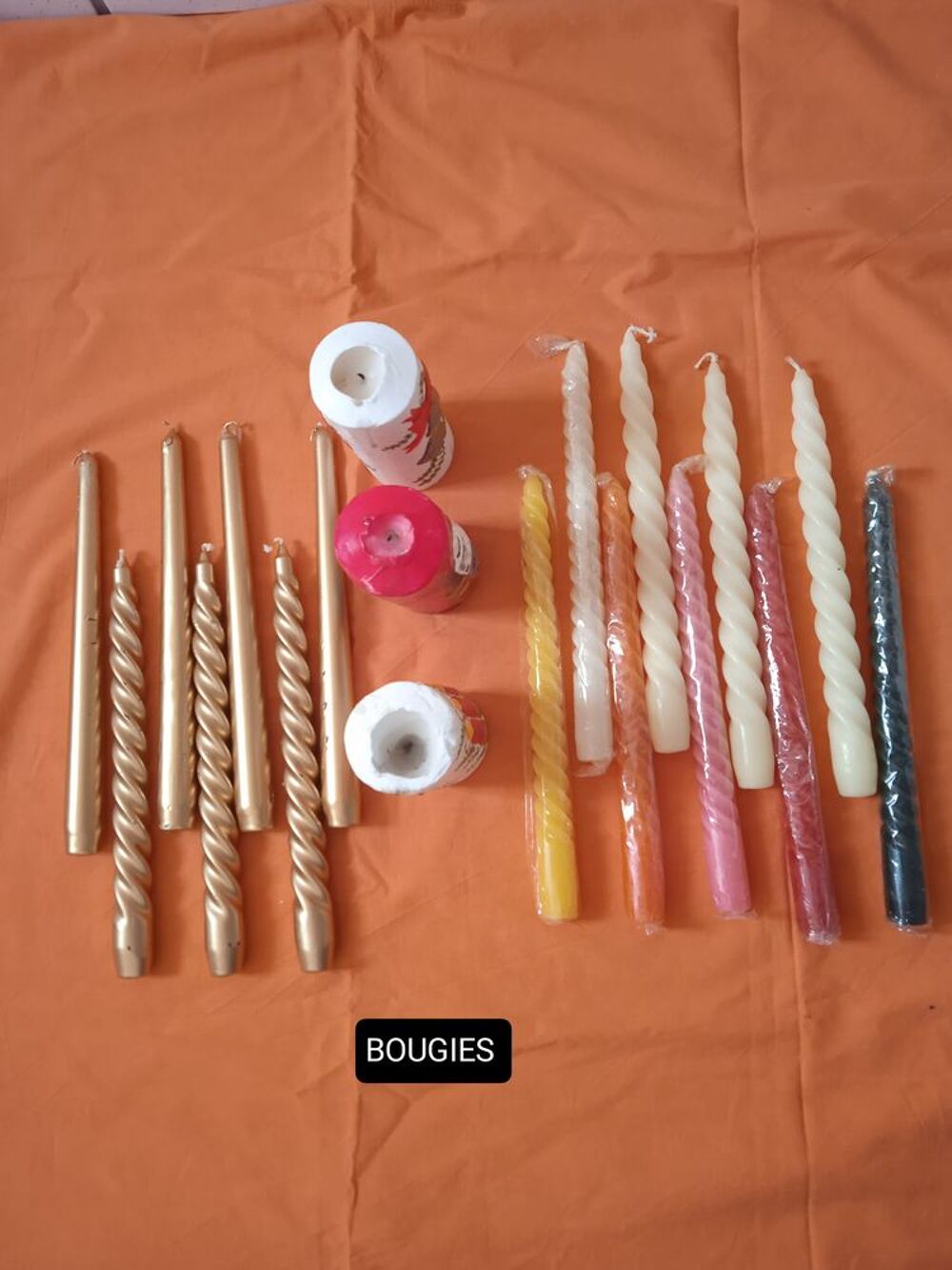 Bougies d&eacute;coratives pour f&ecirc;tes no&euml;l et jour l'an,c&eacute;l&eacute;bration Décoration