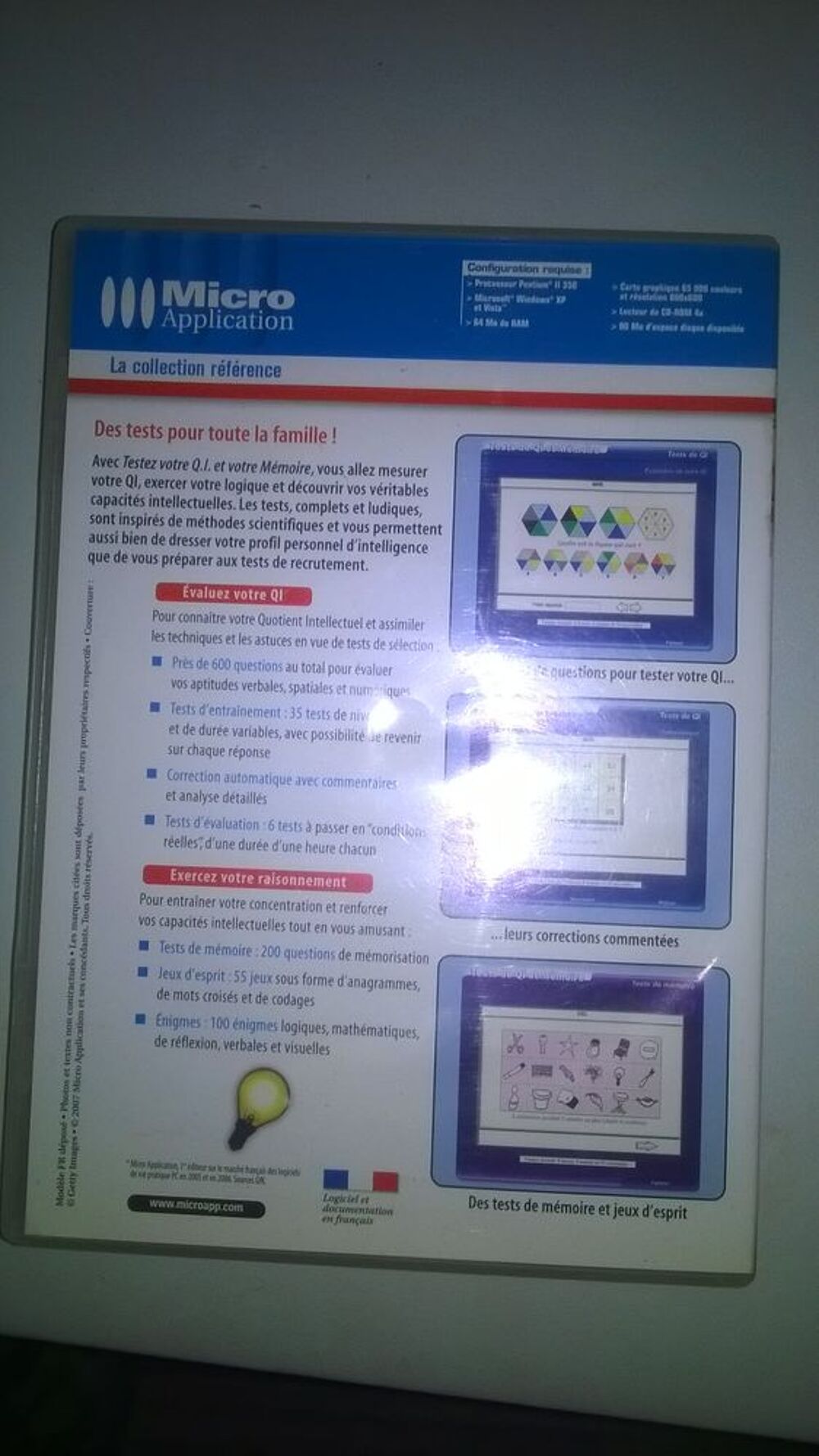 TEST de QI et MEMOIRE sur PC Consoles et jeux vid�os