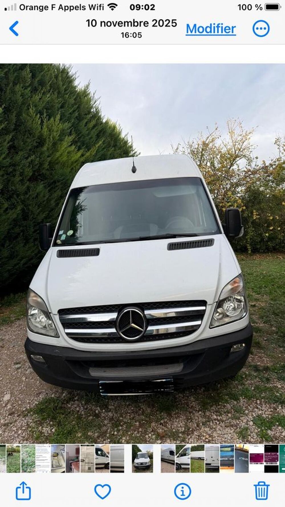 Sprinter SPRINTER FGN 519 BLUETEC 43S 4x4 3.5t A 2013 occasion 83440 Tourrettes