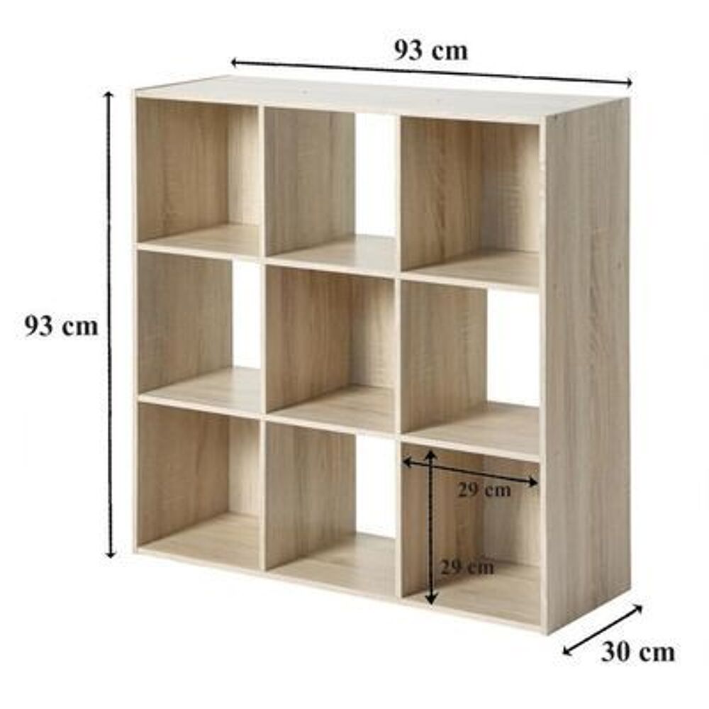 Meuble de de rangement contemporain effet ch&ecirc;ne. Meubles