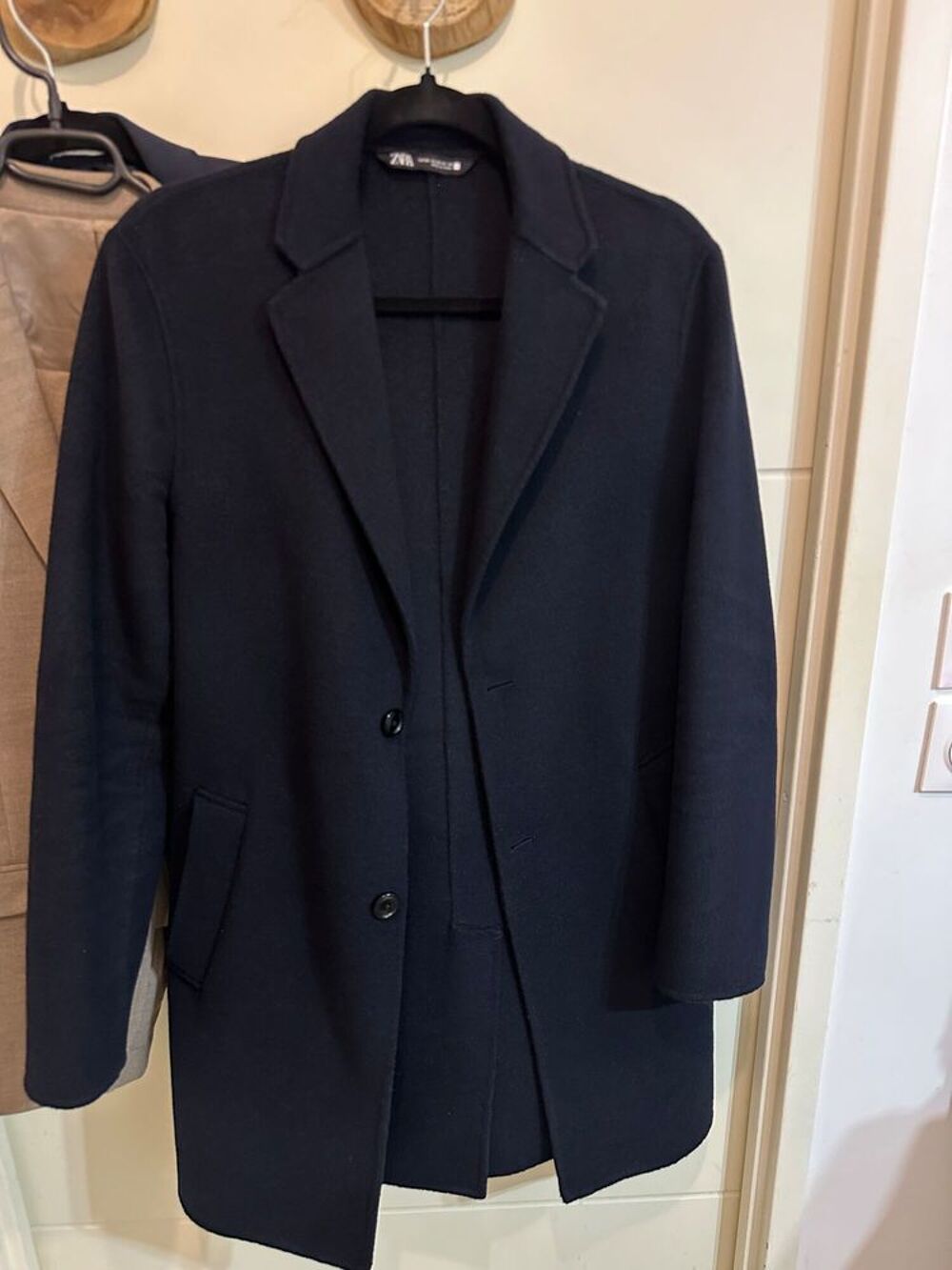 Manteau Long Bleu Marine Vêtements