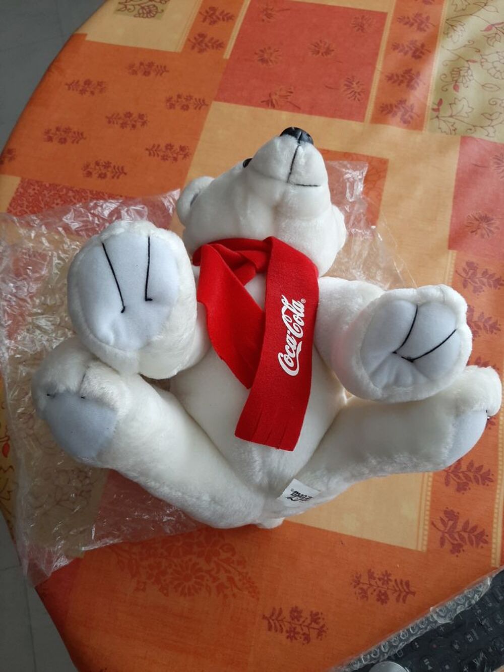 ANCIENNE PELUCHE OURSON ASSIS COCA COLA Jeux / jouets