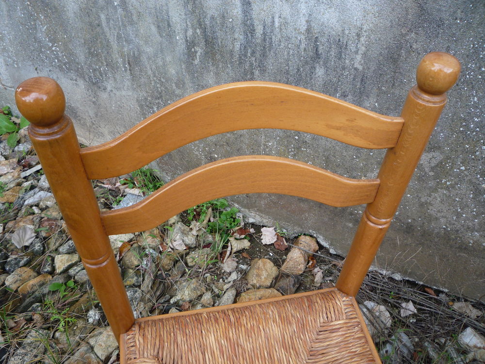 Paire chaise paill&eacute;e Meubles