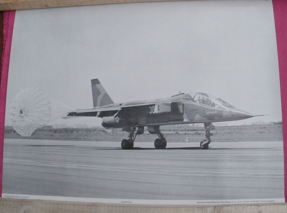 Repro grande photo Avion JAGUAR EO/2 58.5 X 44.5 cm Décoration