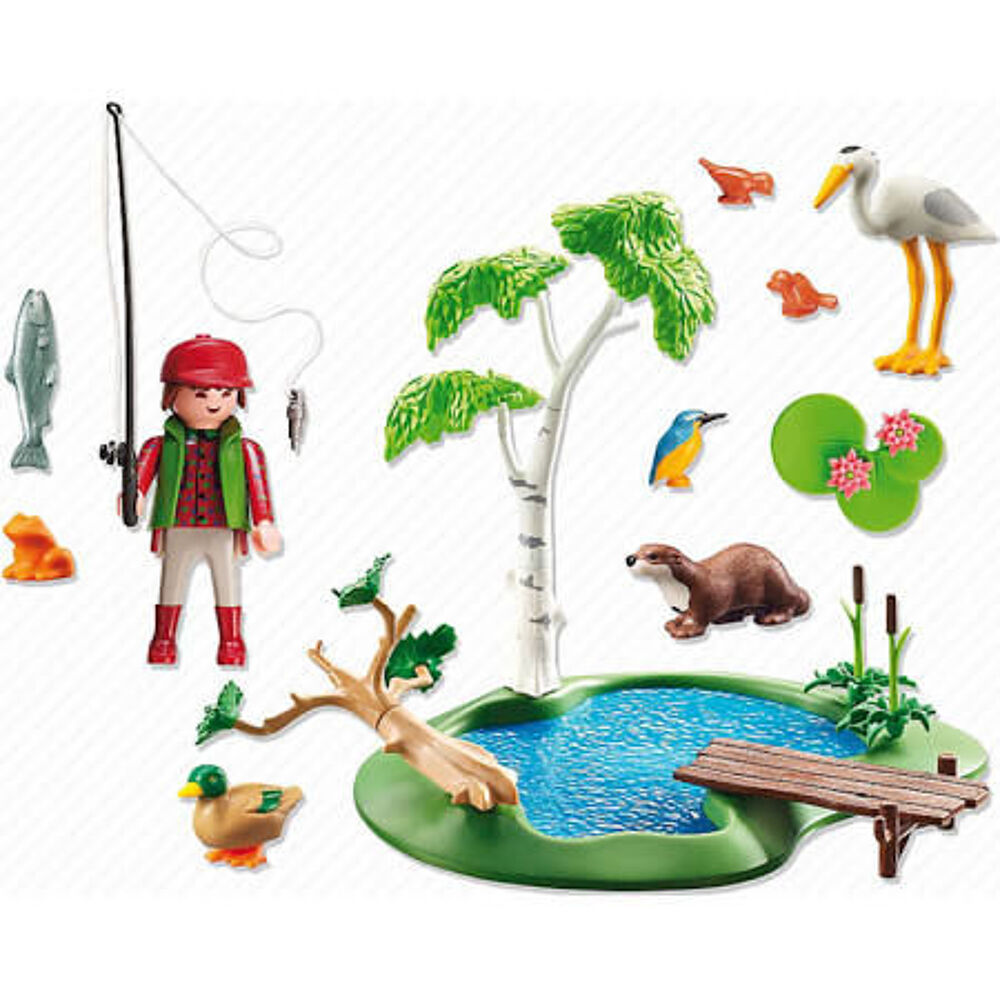 Playmobil Ilot avec p&ecirc;cheur et animaux 6816 Jeux / jouets