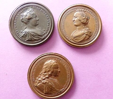  LOT 3 RARES MEDAILLES  DE LORRAINE  ST URBAIN  C+2500� 348 Raismes (59)