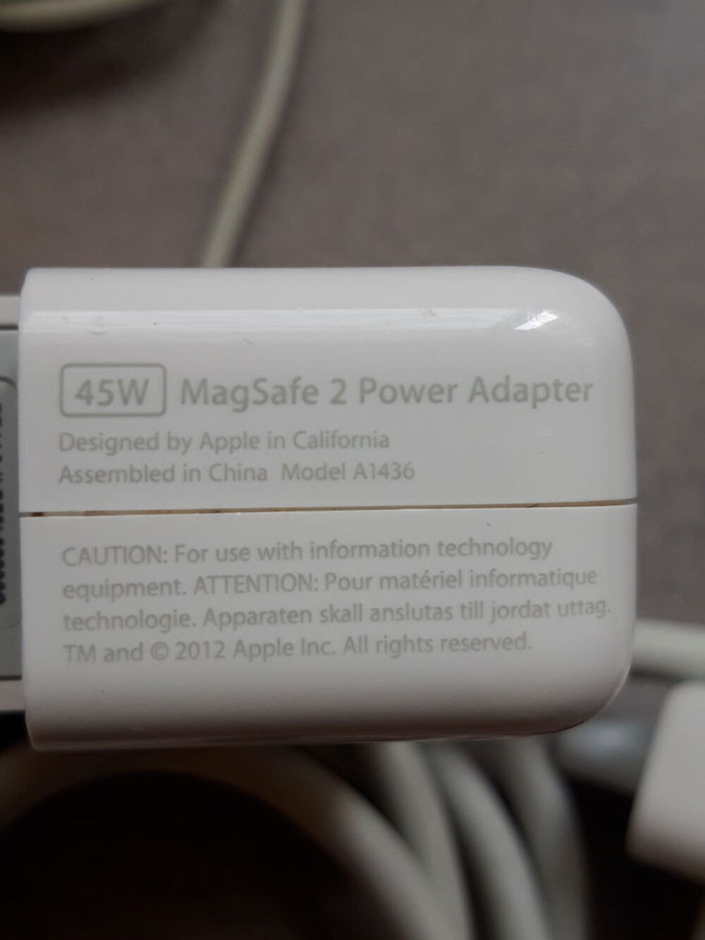 Chargeur mac safe 2 apple Matriel informatique