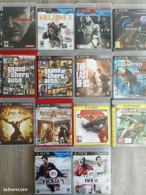 Jeux Console Ps3 Uncharted 2+3 + Fifa 12 Lot 6 Eur 6 Nice (06)