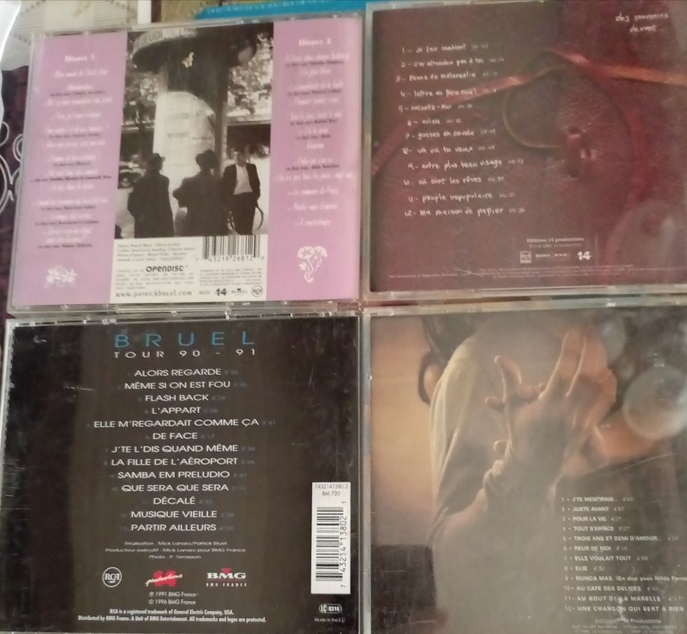PATRICK BRUEL / 5 X DISQUES CDS / CD et vinyles