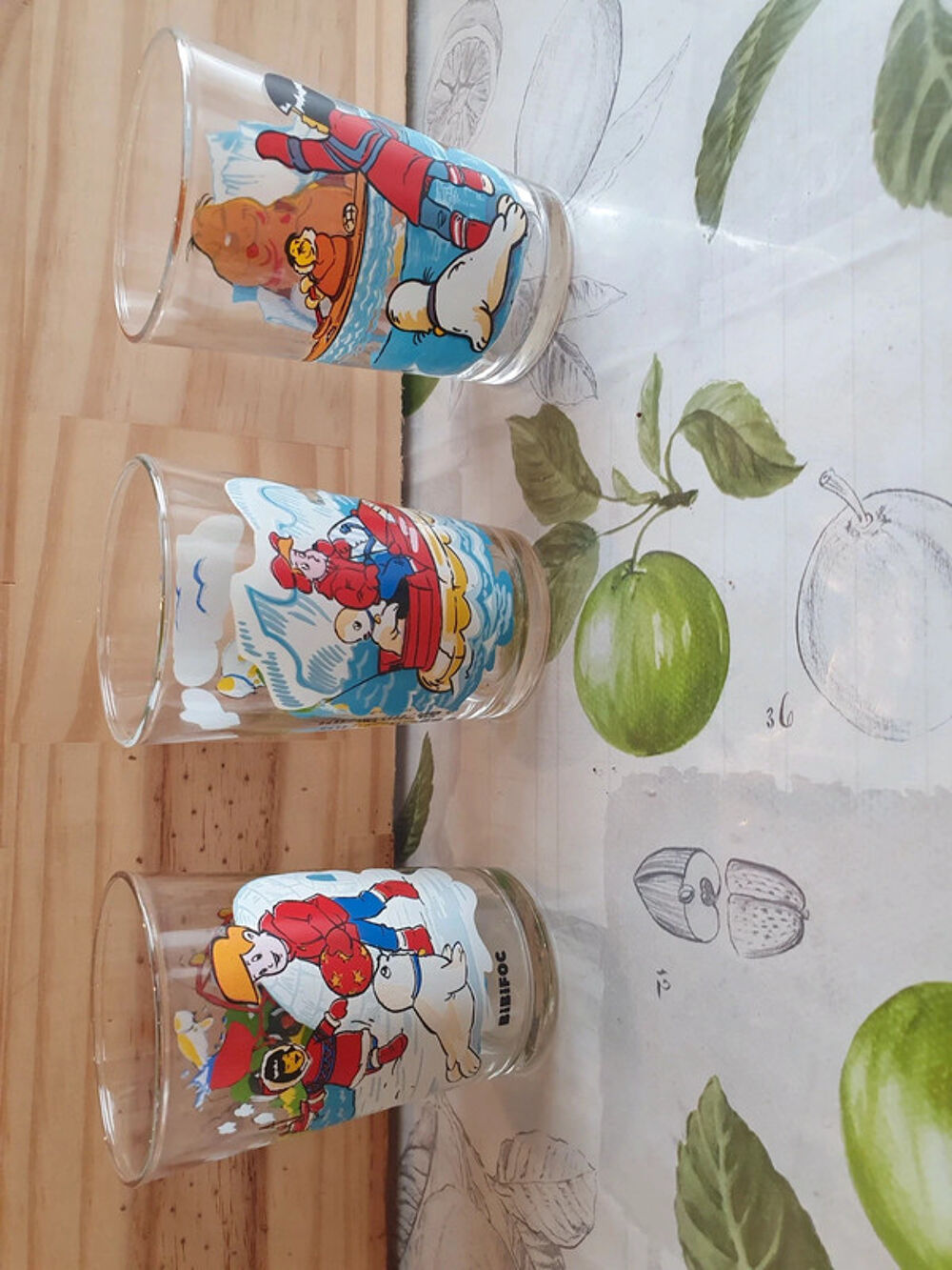 lot de 3 verres vintage 
made in france 
Bibifoc Décoration