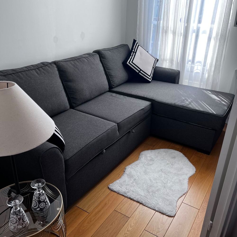 canap&eacute; lit d angle Maisons du monde gris Meubles