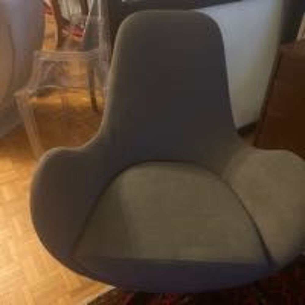 fauteuil pivotant tissu gris Meubles