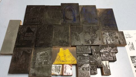 Lot Ancienne Matrice imprimerie typographie 22100 Dinan 300 Saint-Ptan (22)
