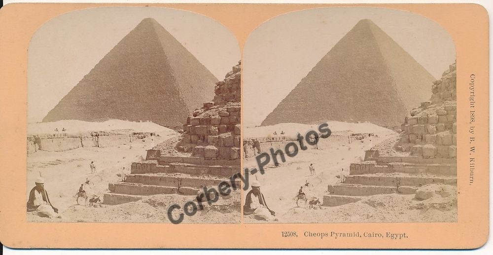 &Eacute;GYPTE LE CAIRE Cheops Pyramid Cairo Photographie St&eacute;r&eacute;o 