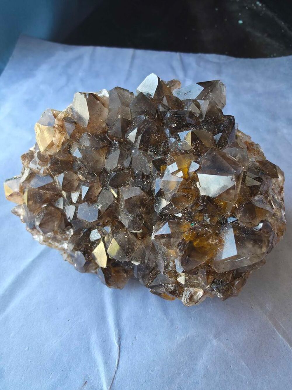 Quartz Fum&eacute; Naturel du Katanga(RDC)-Magnifique Pi&egrave;ce de Collection 355g 
