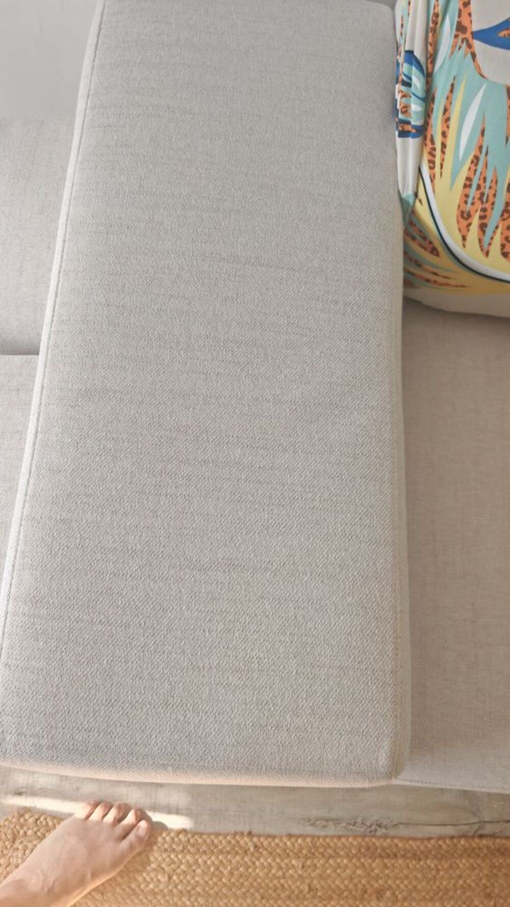canap&eacute; d'angle beige Meubles