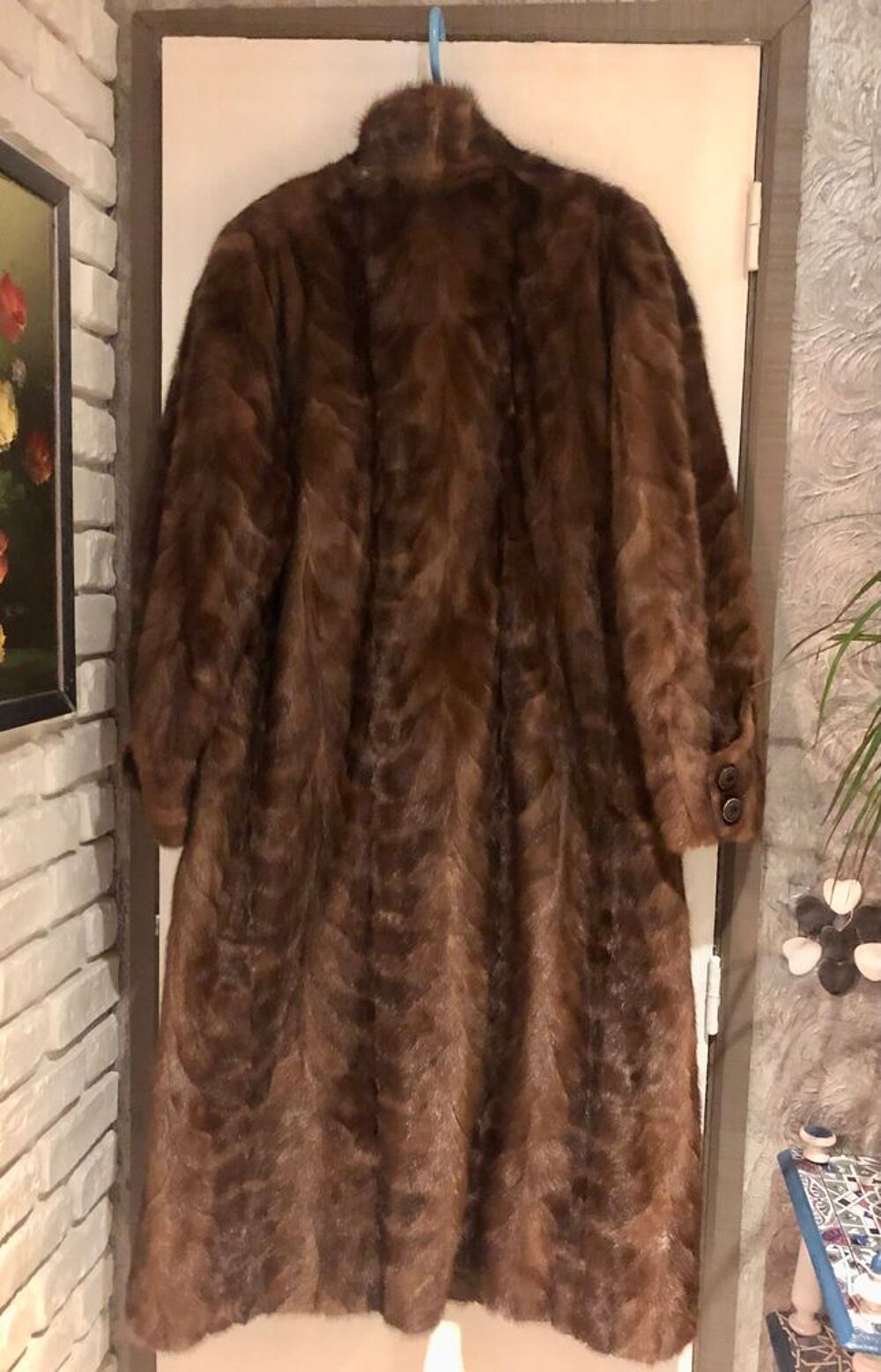 Manteau de fourrure renard marron - vintage Vêtements