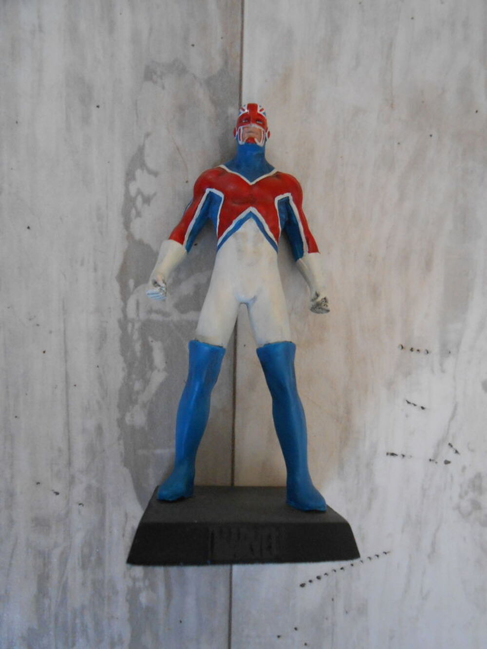 Figurine en plomb Marvel n&deg;21 - Captain Britain TBE 