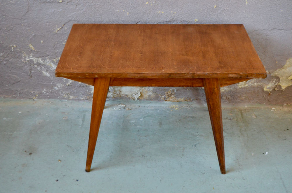 Table basse de salon vintage scandinave pieds compas Meubles