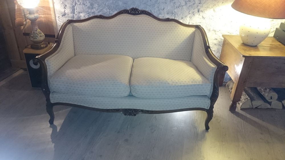 Banquette style Louis XV . Meubles