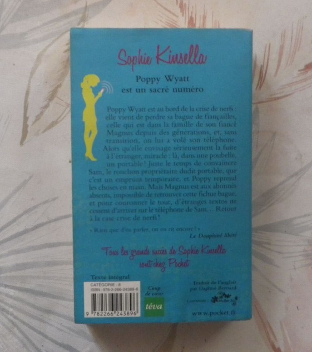 POPPY WYATT EST UN SACRE NUMERO de Sophie KINSELLA Ed Pocket Livres et BD