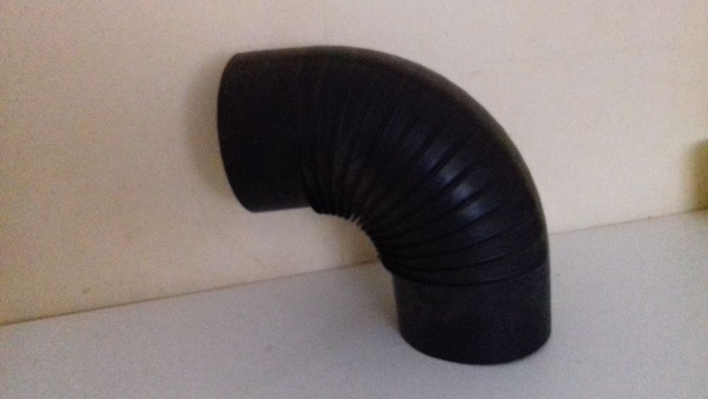   Coude 90° noir mat 
