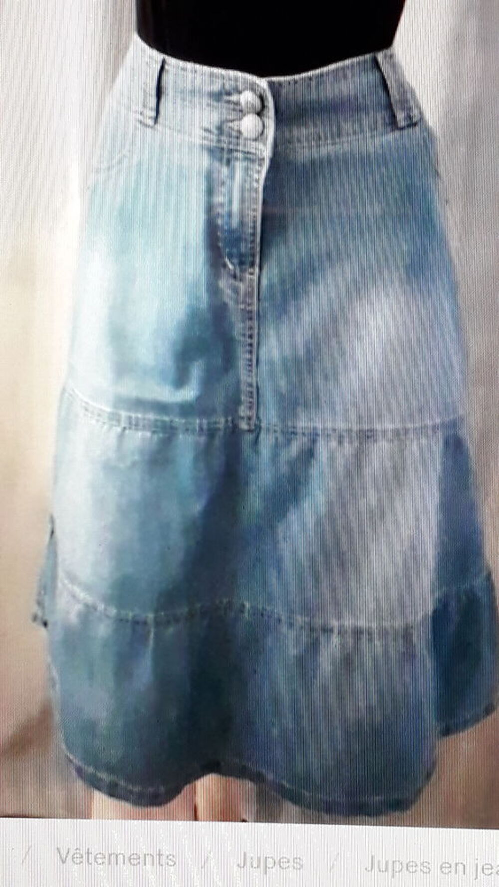 Jupe en jean C&eacute;cil Vêtements