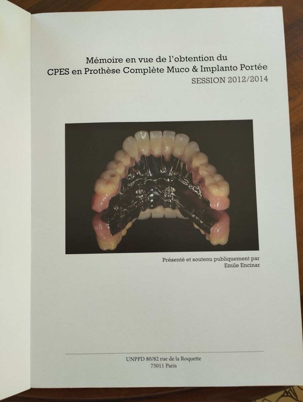 Proth&egrave;se M&eacute;thacrylo -M&eacute;tallique Osth&eacute;o-Ancr&eacute;e Livres et BD