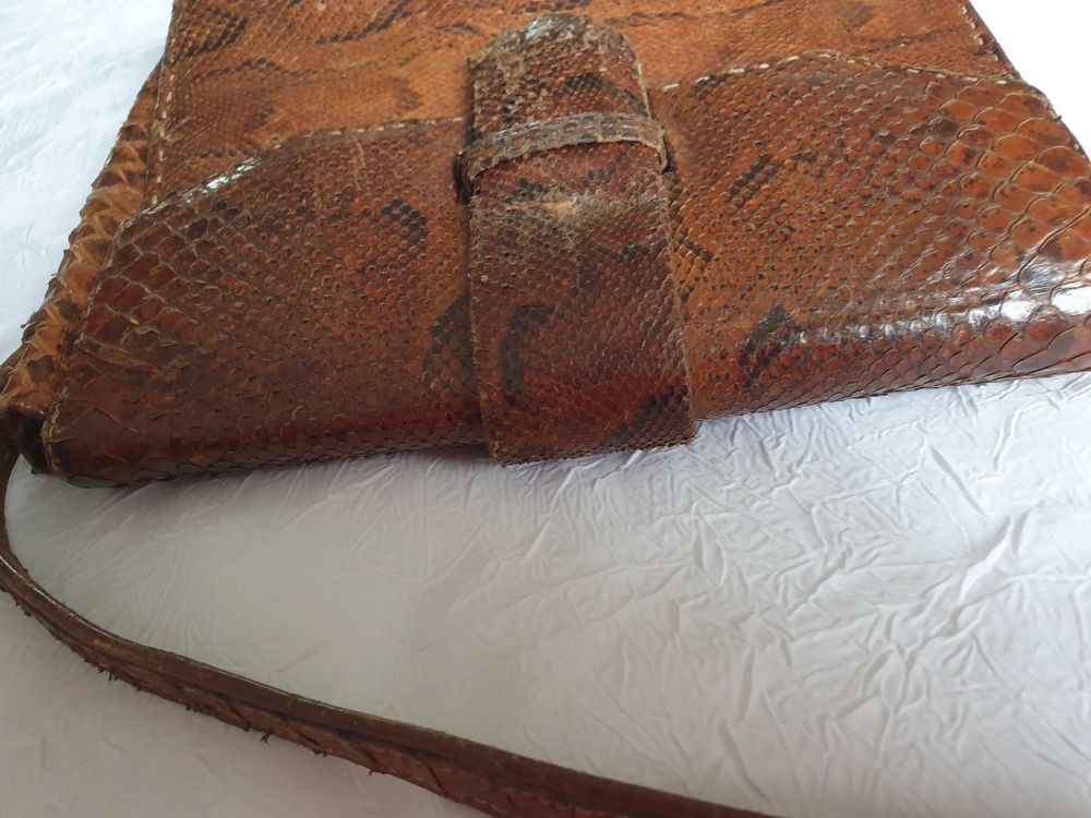 Sac croco vintage Maroquinerie